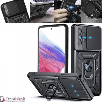 5in1 smūgiams atsparus dėklas su žiedu ir kameros apsauga (Samsung A53 5G)
